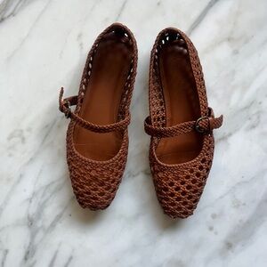 Women’s Woven Mary Jane Flats Size 8